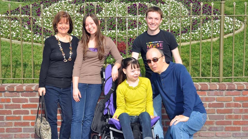 Ralph's family at Disneyland
